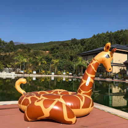 Unisex Inflatable Giraffe Pool Float Karnz