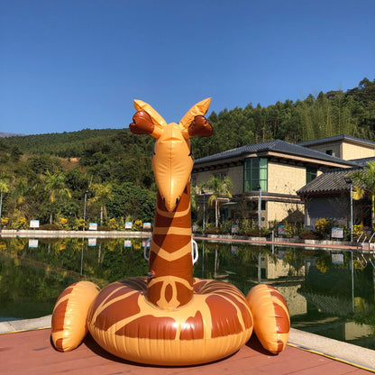 Unisex Inflatable Giraffe Pool Float Karnz