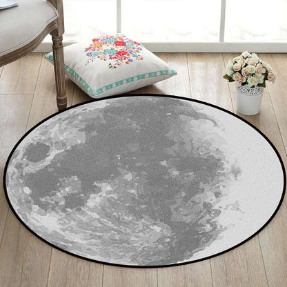 BowLift | Realistic Multicolor Cosmos Print Rug Polyester Modern Carpet Pet Friendly Non-Slip Machine Washable Rug for Children's Room
