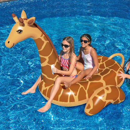 Unisex Inflatable Giraffe Pool Float Karnz
