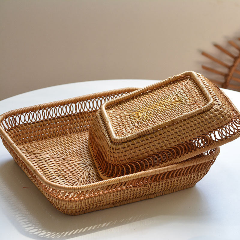 Handmade square basket Acalora