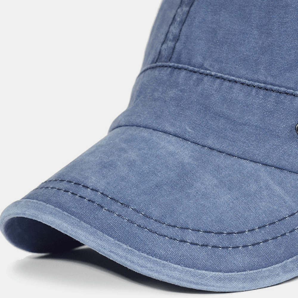 BowLift | Adjustable Washed Cotton Military Flat Cap for Men – Classic Army Style Hat