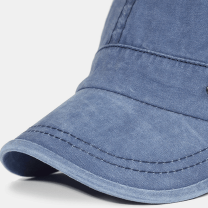 BowLift | Adjustable Washed Cotton Military Flat Cap for Men – Classic Army Style Hat