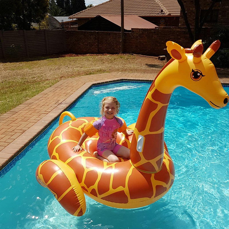 Unisex Inflatable Giraffe Pool Float Karnz