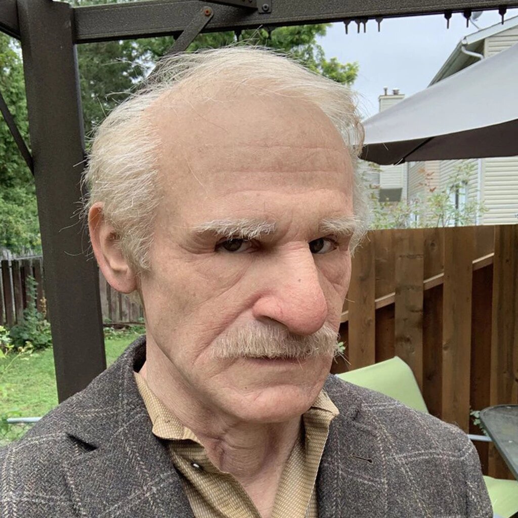 Creepy Old Man Mask – Realistic Latex Halloween Mask for Adults | Bowlift