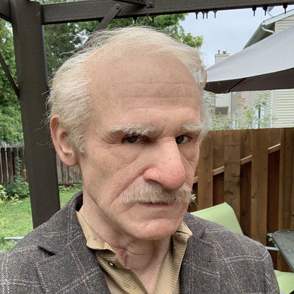Creepy Old Man Mask – Realistic Latex Halloween Mask for Adults | Bowlift