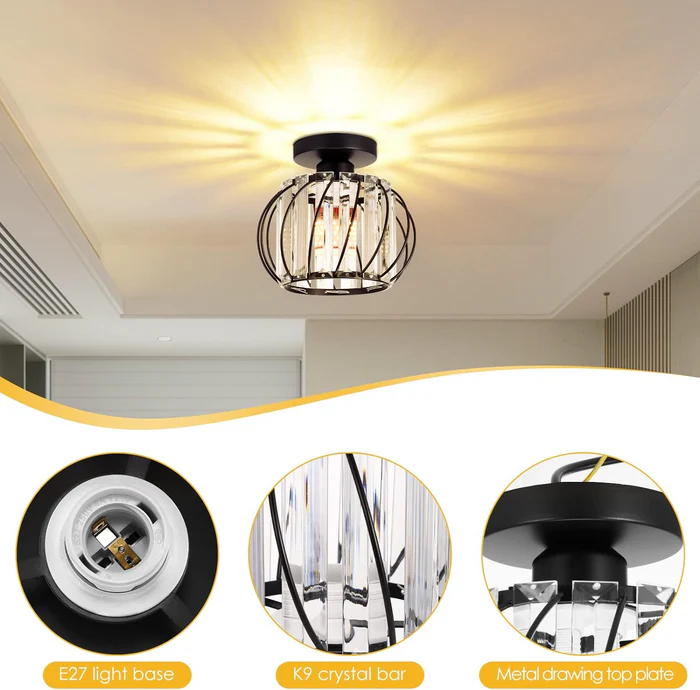 BowLift | Pendant Light Black Glass Globe Ceiling Fixture