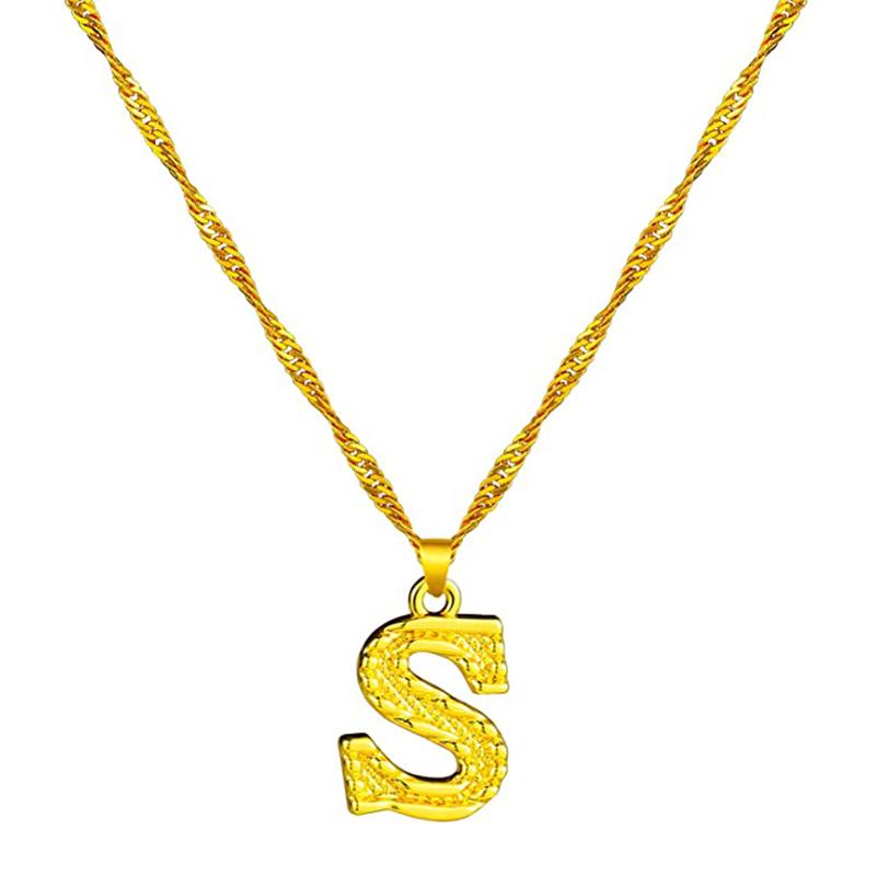 Skanto | 18K Gold Plated Initial Letter Necklace