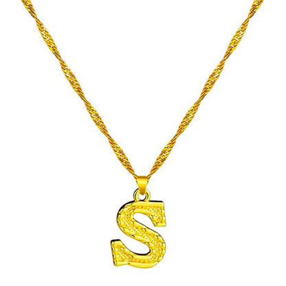 Skanto | 18K Gold Plated Initial Letter Necklace