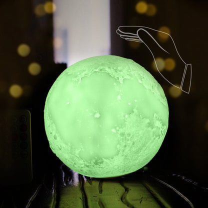 Skanto | Creative Mini Rechargeable 3D Printed Moon 1-Light LED Table Lamp