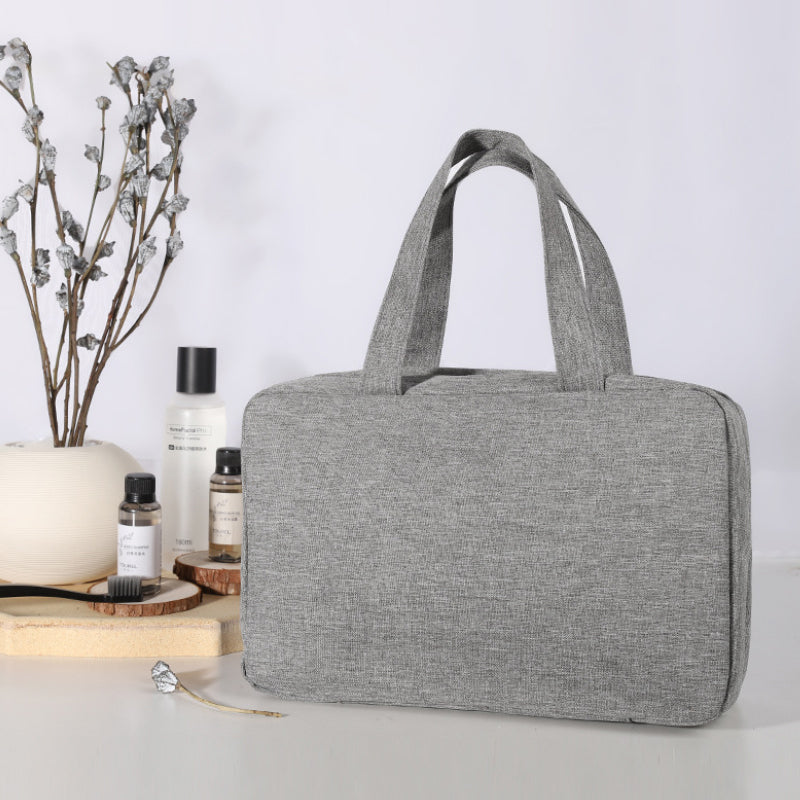 BowLift | Travelique Travel Cosmetic Organizer | Compact & Water-Repellent | With 4 Compartments & 360° Hook | For Women & Men