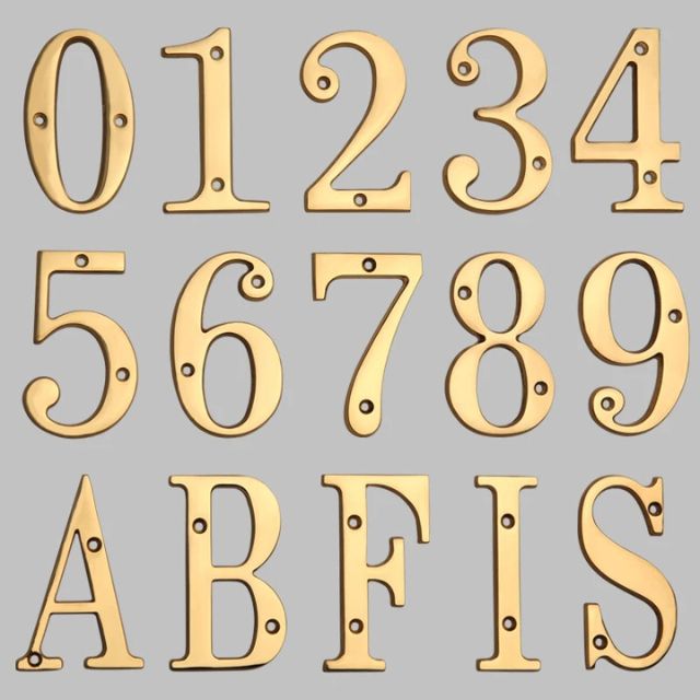 Skanto | Traditional House Numbers Made of Solid Brass