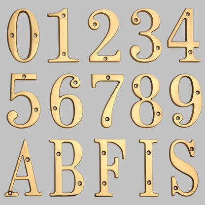 Skanto | Traditional House Numbers Made of Solid Brass