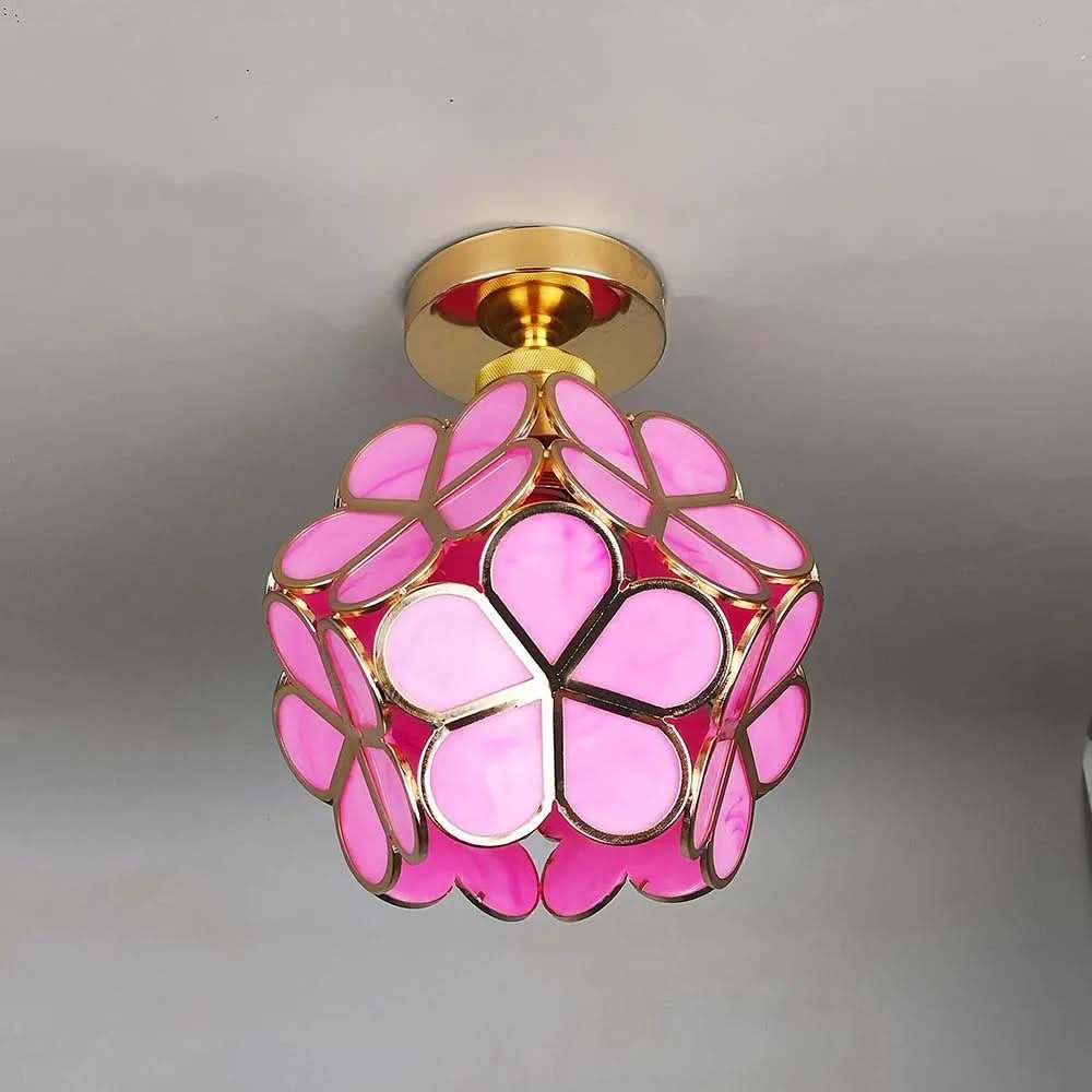 Skanto | Flowers Style Glass Ceiling Lamp
