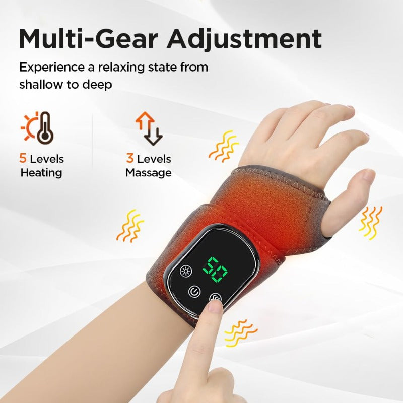Heated Vibration Wrist Massager Bowlift