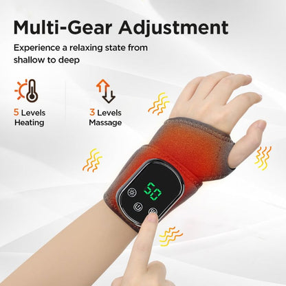 Heated Vibration Wrist Massager Bowlift
