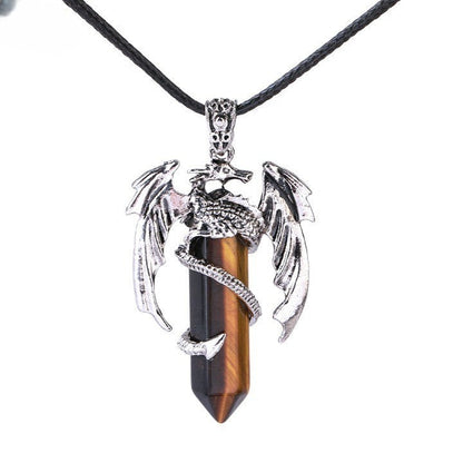 Brehn | Bohemian Style Natural Mystical Gemstone Dragon Pendant