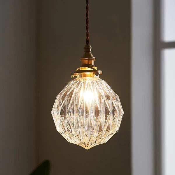 GlobeLight - Industrial Pendant Lamp with Clear Glass Shade Skanto