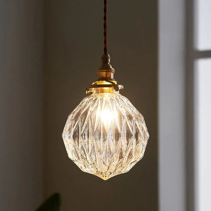GlobeLight - Industrial Pendant Lamp with Clear Glass Shade Skanto