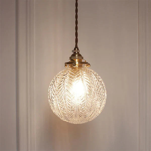 GlobeLight - Industrial Pendant Lamp with Clear Glass Shade Skanto