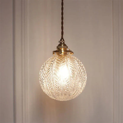 GlobeLight - Industrial Pendant Lamp with Clear Glass Shade Skanto