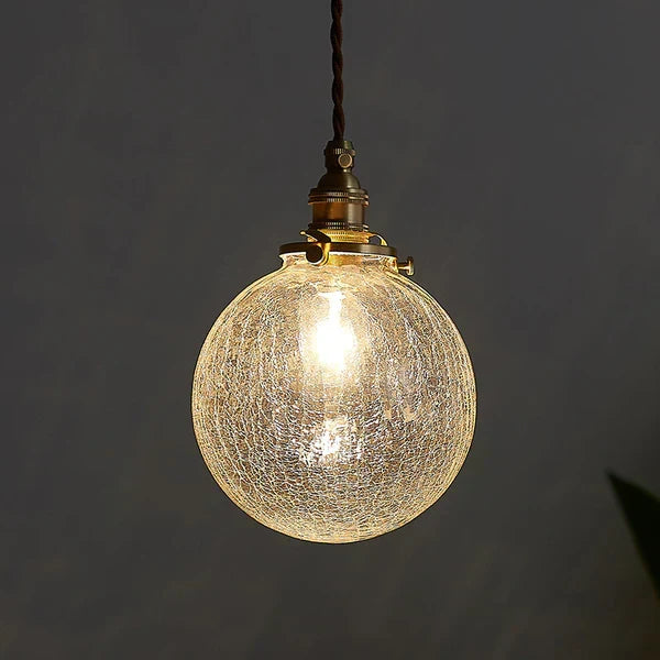 GlobeLight - Industrial Pendant Lamp with Clear Glass Shade Skanto