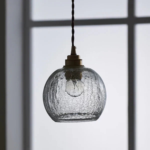 GlobeLight - Industrial Pendant Lamp with Clear Glass Shade Skanto
