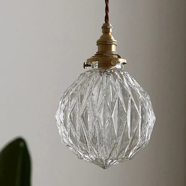 GlobeLight - Industrial Pendant Lamp with Clear Glass Shade Skanto