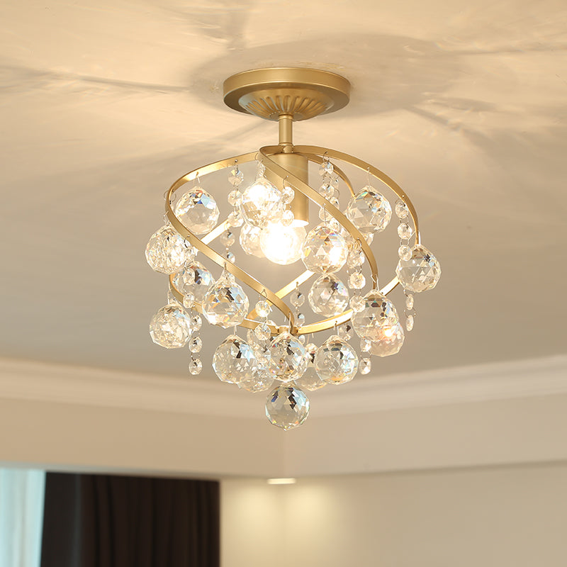 Skanto | CrystalElegance Pendant - Luxury Chandelier with Brass Details