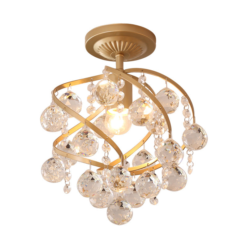 Skanto | CrystalElegance Pendant - Luxury Chandelier with Brass Details