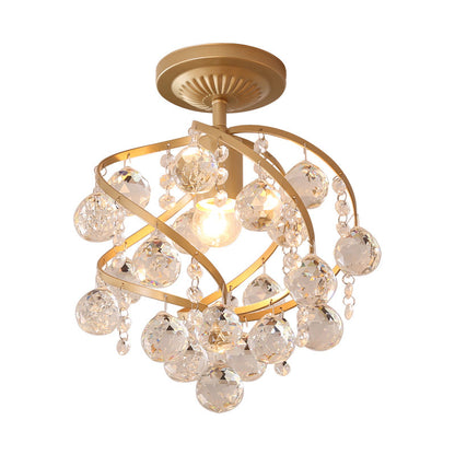 Skanto | CrystalElegance Pendant - Luxury Chandelier with Brass Details