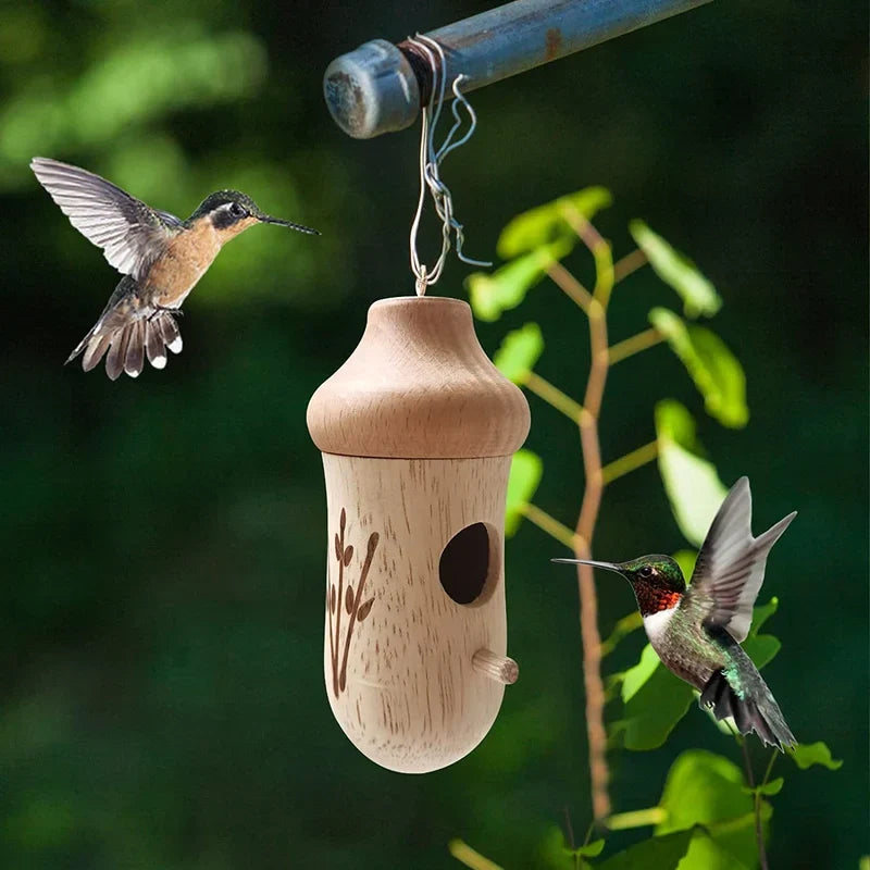 BowLift | Wooden Hummingbird House