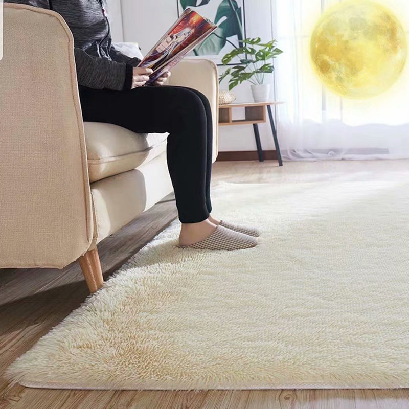 Skanto | Cozy Solid Color Rug Multicolor Loose Rug Synthetic Washable Pet-Friendly Non-Slip Rug for Living Room