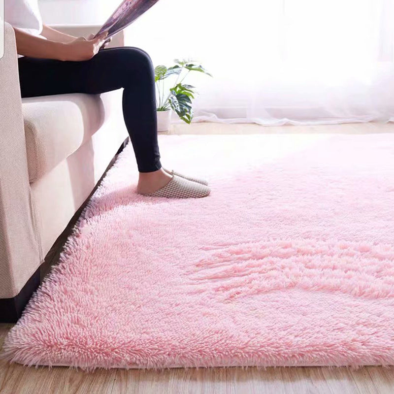 Skanto | Cozy Solid Color Rug Multicolor Loose Rug Synthetic Washable Pet-Friendly Non-Slip Rug for Living Room