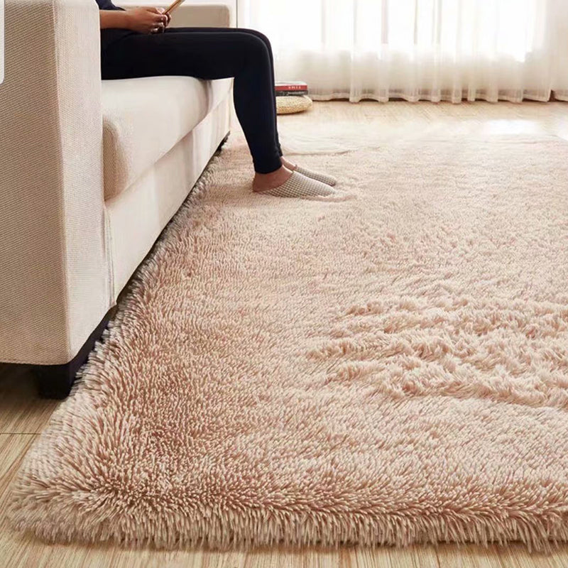 Skanto | Cozy Solid Color Rug Multicolor Loose Rug Synthetic Washable Pet-Friendly Non-Slip Rug for Living Room
