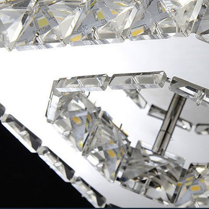Modern LED Ceiling Light with Crystal Optic