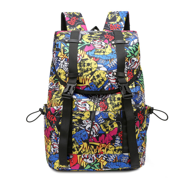 Stylish Floral Print Backpack Acalora