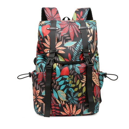 Stylish Floral Print Backpack Acalora