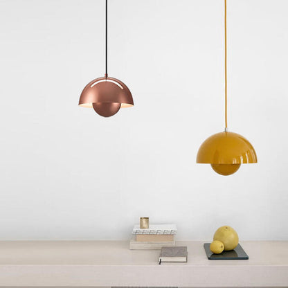Skanto | Nordic Macaron 1-Light Half-Circle Dome Pendant Lamp