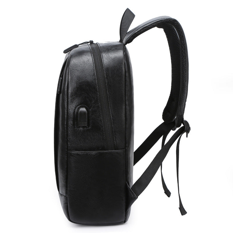Eco-Friendly Textured Leather Laptop Backpack Acalora