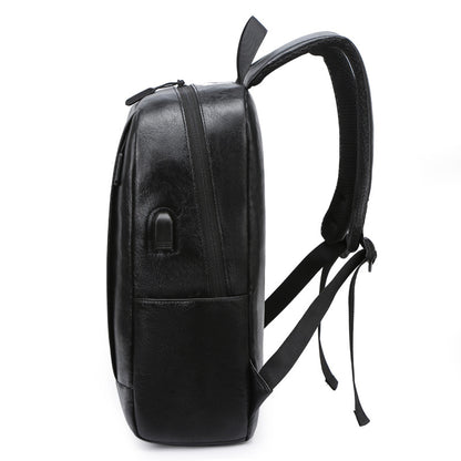 Eco-Friendly Textured Leather Laptop Backpack Acalora
