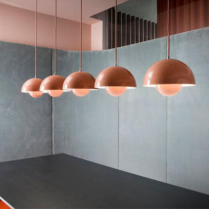 Skanto | Nordic Macaron 1-Light Half-Circle Dome Pendant Lamp