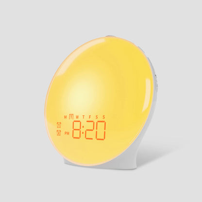 Skanto Skanto | Luxury Sunrise Simulation Alarm Clock Lamp | Soothing Sounds, Mood Lighting & Dual Alarm for Relaxing Mornings