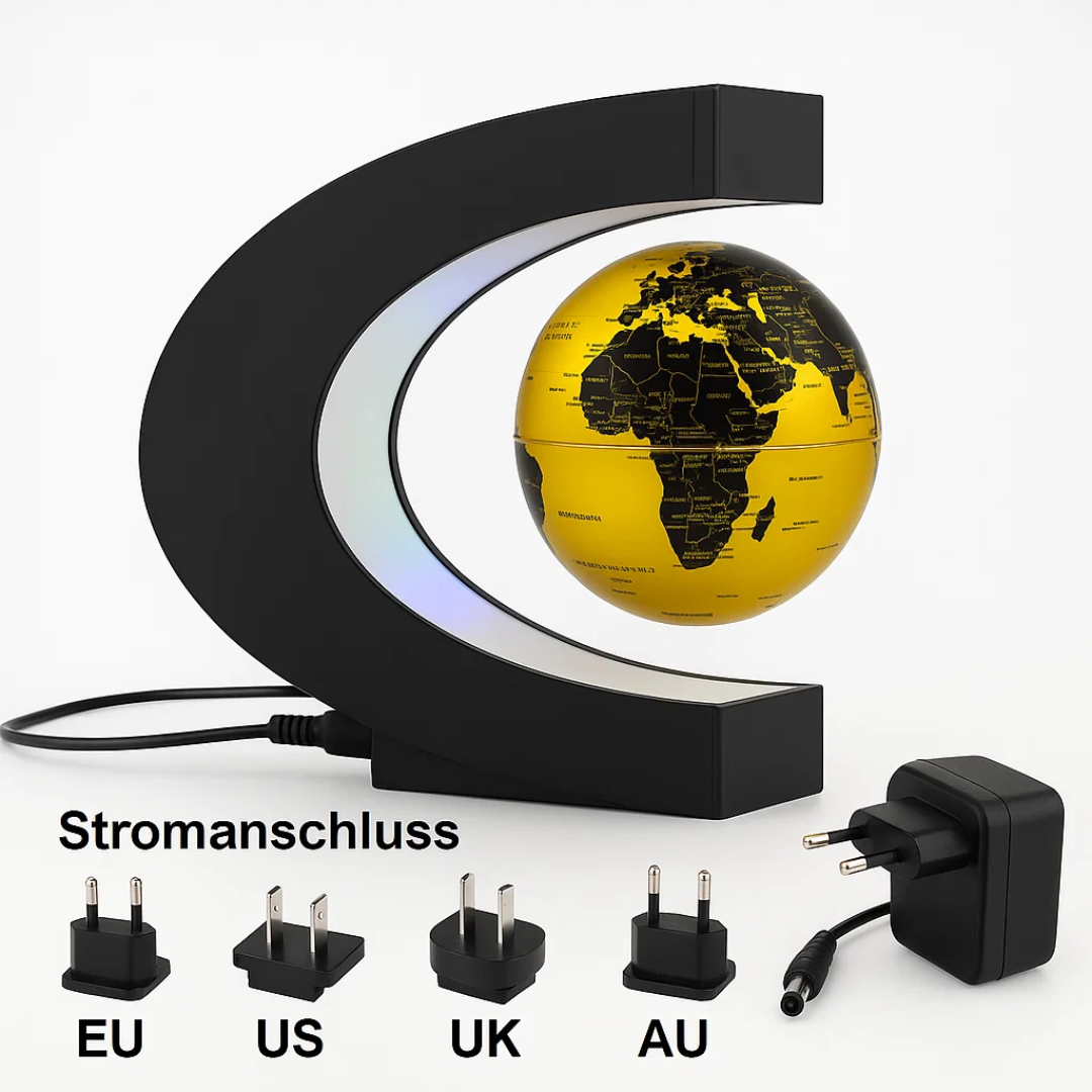 AstroGlobe LED World Globe – Levitating Globe Lamp with Magnetic Suspension