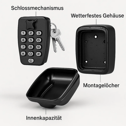 BowLift | KeyGuard Outdoor Safe – Weatherproof Wall-Mounted Key Box