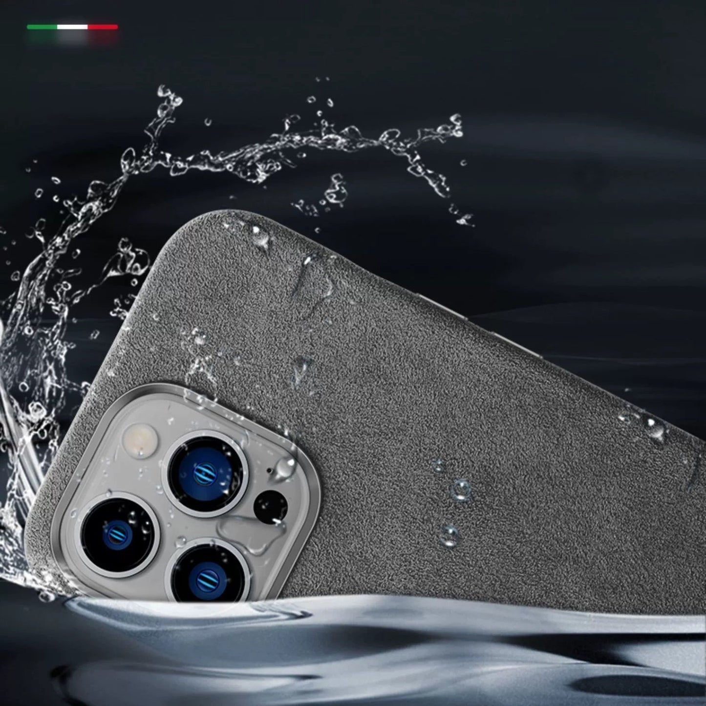 Italian Alcantara magnetic case for iPhone
