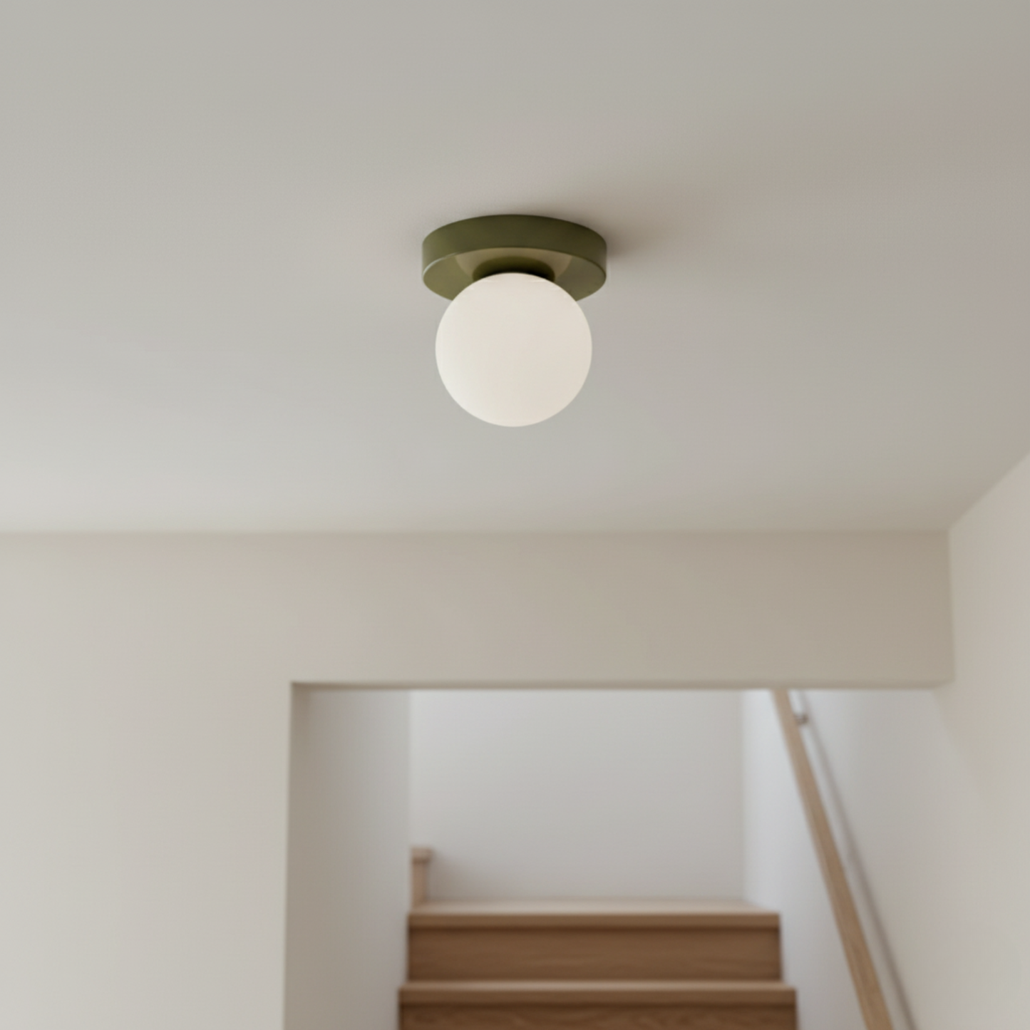Frosted Glass Globe Wall & Ceiling Sconce