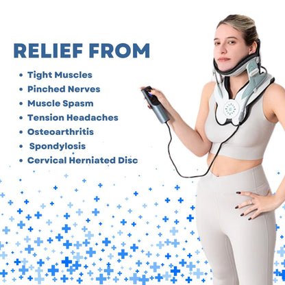 Skanto | Neck Stretcher for Pain Relief - Adjustable Cervical Traction Device Ideal for Neck Strain and Discomfort
