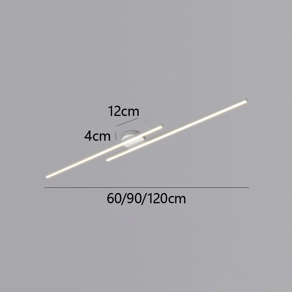 Skanto | Modern Aluminum Semi Flush Mount LED Ceiling Light | Minimalist Design for Living Room, Bedroom & Hallway