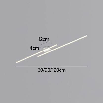 Skanto | Modern Aluminum Semi Flush Mount LED Ceiling Light | Minimalist Design for Living Room, Bedroom & Hallway